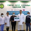 Perennebell компаниас Түлэгдэлтийн төв эмнэлэгт хэвтэн эмчлүүлж буй өвчтөнүүдэд мөнгөн хандив өглөө