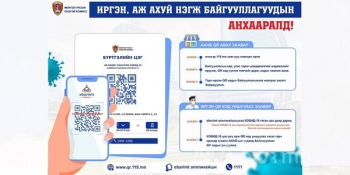 173,133 байгууллага QR үүсгэж 1.9 сая гаруй иргэний бүртгэлийг хийжээ