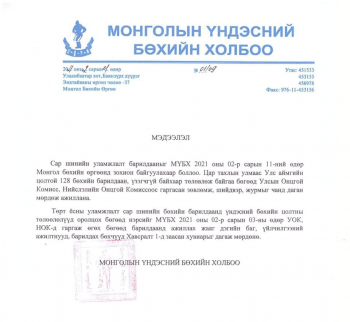 Цагаан сарын барилдааныг хоёрдугаар сарын 11-нд үзэгчгүйгээр зохион байгуулна